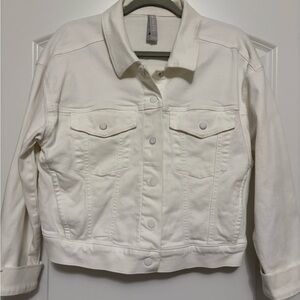 Athleta White Jean Jacket